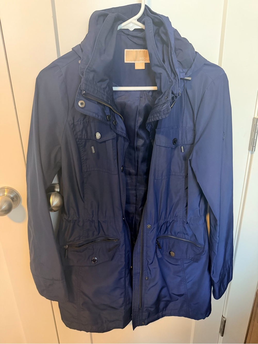Michael Kors Women's Navy Rain Jacket